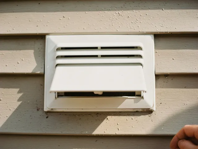Wellington Dryer Vent Cleaning technician performing professional exhaust vent cleaning at a residential property in Wellington