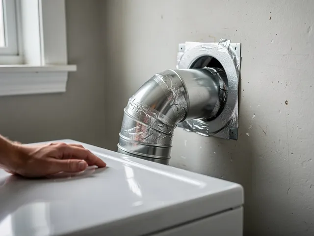 Wellington Dryer Vent Cleaning expert performing professional dryer vent repair and installation in Wellington
