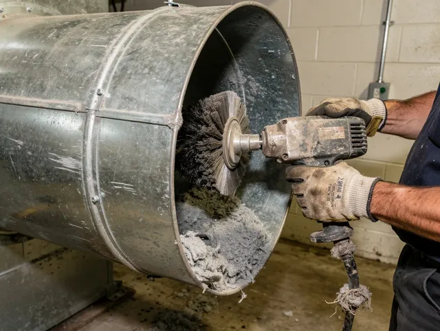 Industrial-grade dryer vent cleaning by Wellington Dryer Vent Cleaning in Wellington