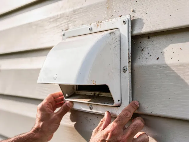 Wellington Dryer Vent Cleaning technician delivering thorough residential dryer vent cleaning service in Wellington